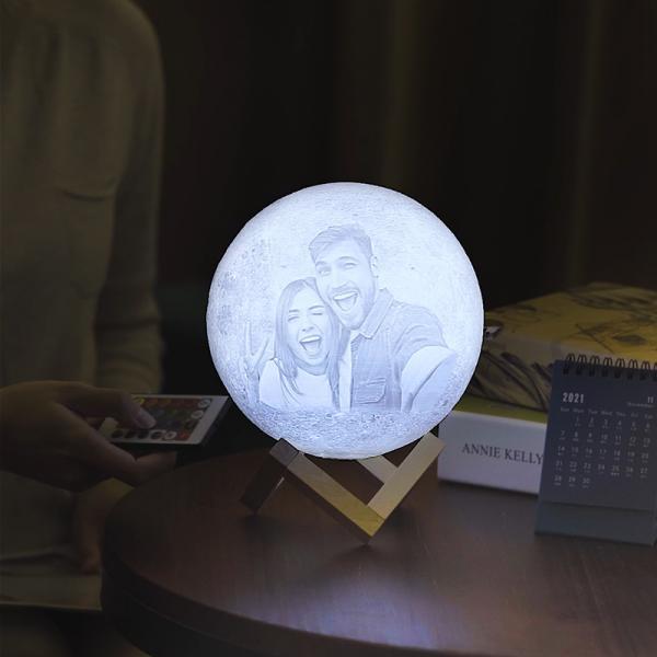 Custom 3D Photo Moon Lamp-Festivesl