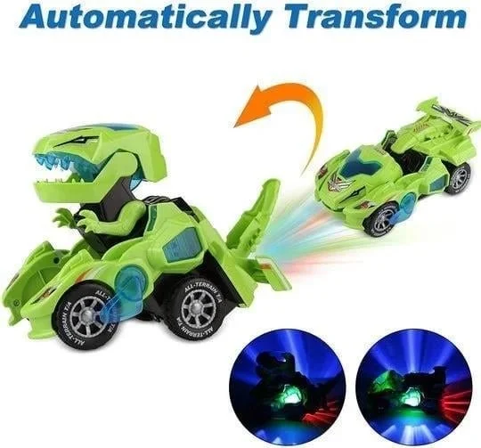 🎅Holiday Pre-Sale - 49% OFF🎁LED DINOSAUR TRANSFORMATION CAR TOY-Festivesl