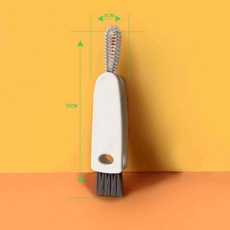 Cleaning Brush,Beveled Corner Versatile Cleaning Brush Hand Held Radish Shape 3 In 1 Cleaning Brush-Festivesl
