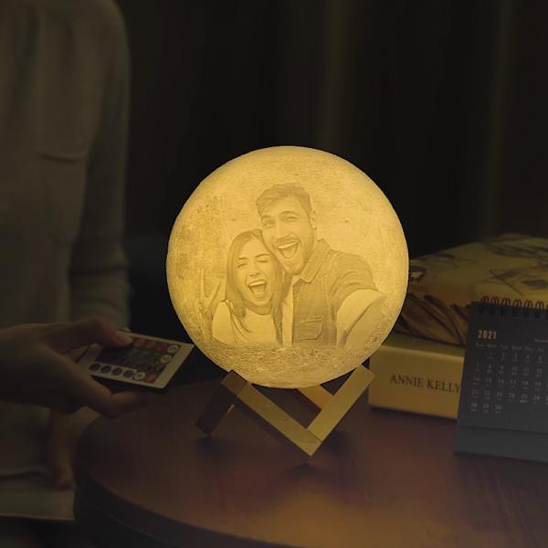 Custom 3D Photo Moon Lamp-Festivesl