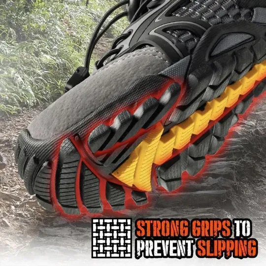 Men's Breathable Mesh Casual Light Outdoor Hiking Shoes-Festivesl