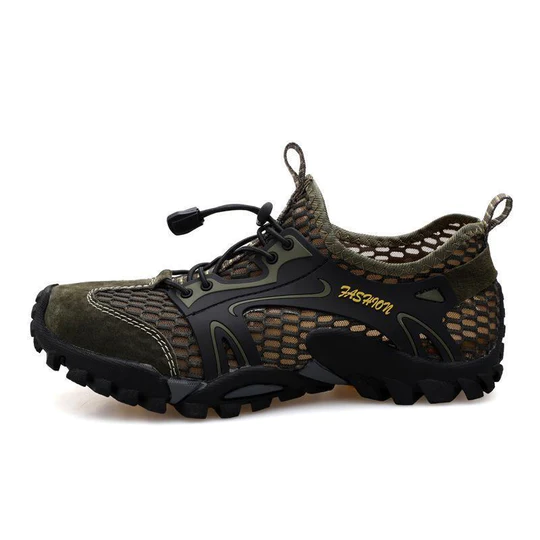 Men's Breathable Mesh Casual Light Outdoor Hiking Shoes-Festivesl