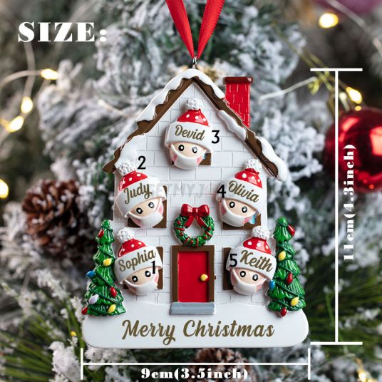 Personalized Ornament 2021 Family Christmas Ornament-Festivesl