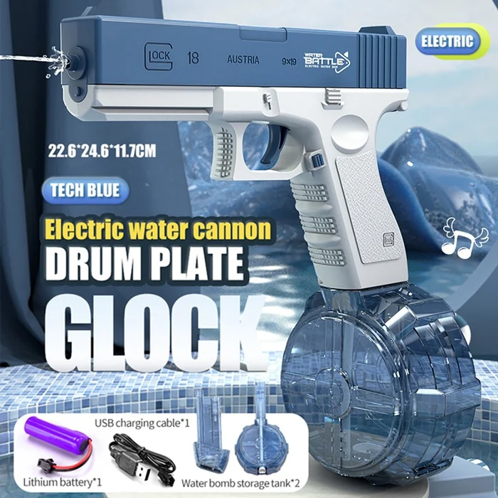 🎁Last Day Promotion SAVE 70% - 2023 New Glock Fast Shooting Water Gun(Buy 3 Free Shipping)-Festivesl