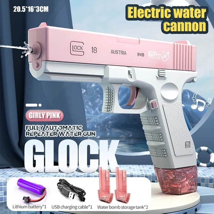 🎁Last Day Promotion SAVE 70% - 2023 New Glock Fast Shooting Water Gun(Buy 3 Free Shipping)-Festivesl