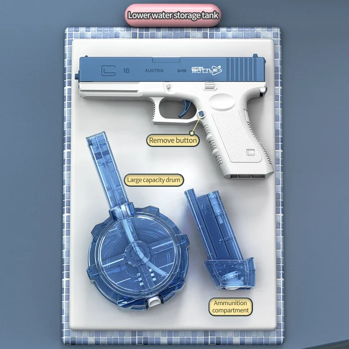 🎁Last Day Promotion SAVE 70% - 2023 New Glock Fast Shooting Water Gun(Buy 3 Free Shipping)-Festivesl