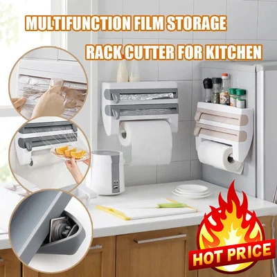 🎁Early Christmas Sale-30% OFF🥕Multifunction Film Storage Rack(Nail free)-Festivesl