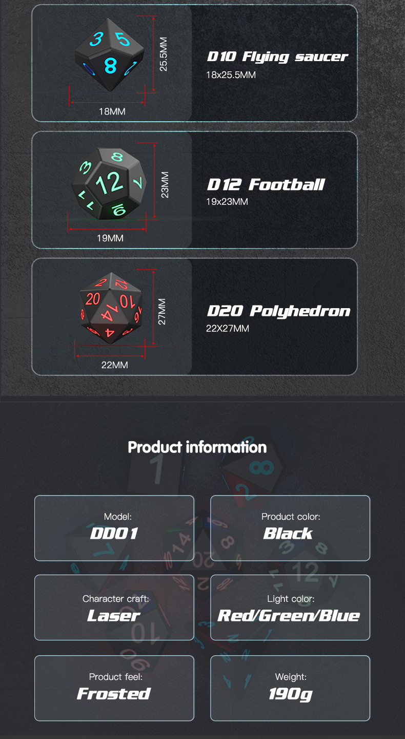 🔥HOT SALE - 50% OFF 🔥2022 New Party Fluorescent 7-Piece Dice-Festivesl