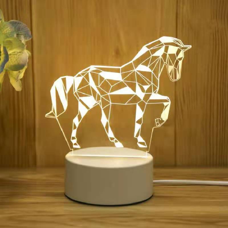 Children's gift lamp smart home eye protection 3D light-Festivesl