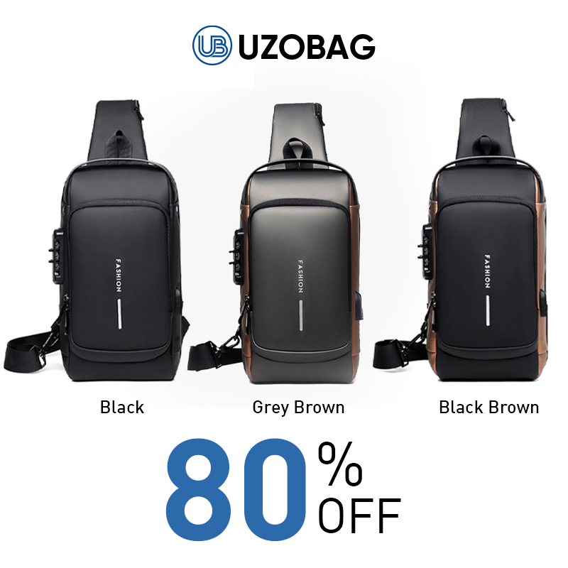 🔥Hot Sale👉UzoBag - USB charging sport sling Anti-theft shoulder bag-Festivesl