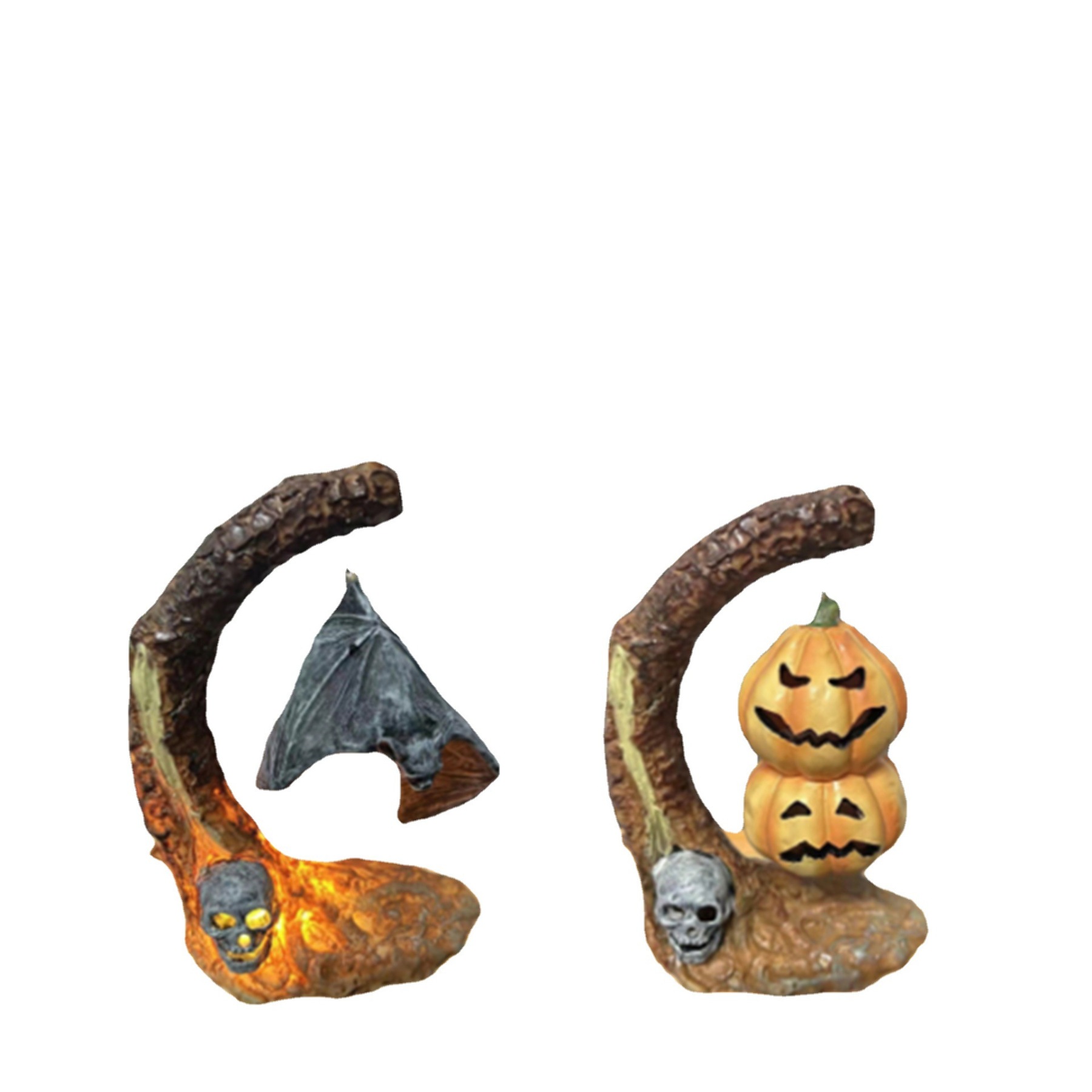 🔥HOT SALE - 49% OFF 🔥Halloween Bat Lamp Resin Ornament(Two Free Shipping)-Festivesl