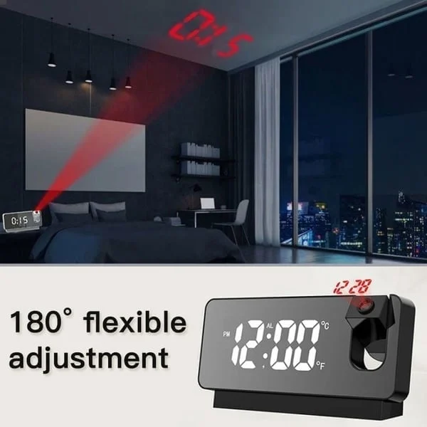 Mirror Projection Alarm Clock⏰ (BUY 2 GET FREE SHIPPING)-Festivesl