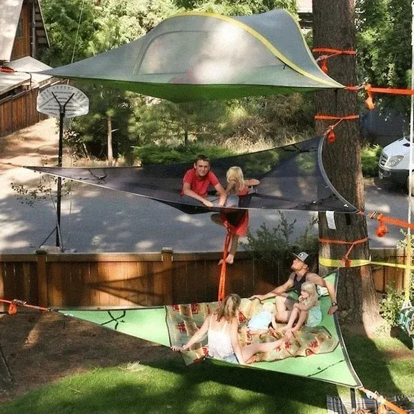Patented 3 Point Design - Multi-Person Hammock-Festivesl