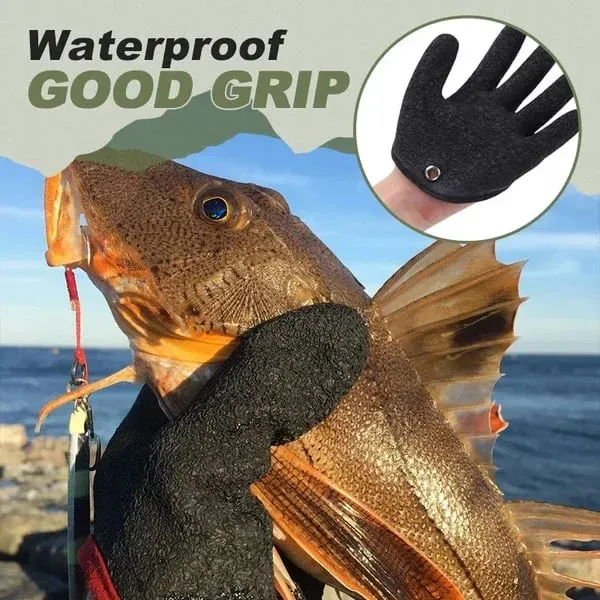 Fishing Catching Gloves Non-slip Fisherman Protect Hand-Festivesl