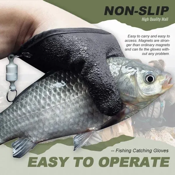 Fishing Catching Gloves Non-slip Fisherman Protect Hand-Festivesl