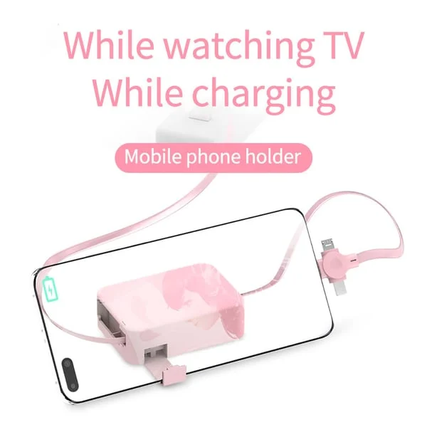 ⏰Christmas Pre Sale 49% Off🔥3 in 1 Rechargeable USB Fast Charging Cable & Mobile Stand-Festivesl