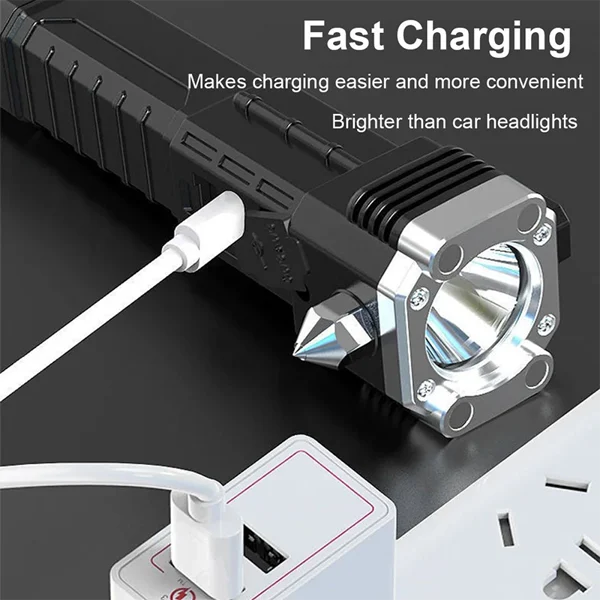 Last Day 45% 0FF - Super Bright Rechargeable LED Handheld Flashlight Portable-Festivesl