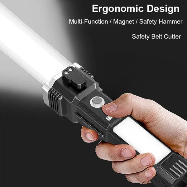 Last Day 45% 0FF - Super Bright Rechargeable LED Handheld Flashlight Portable-Festivesl
