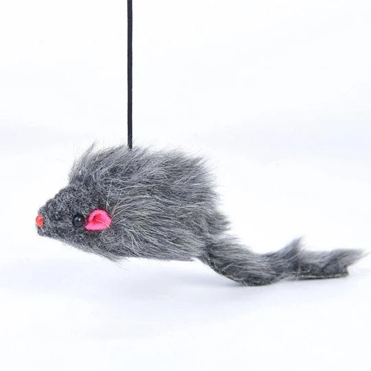 (🔥Last Day Promotion 49% OFF) Funny Pet Toy - Hanging Door Type Black Mouse (BUY 2 GET 1 FREE)-Festivesl