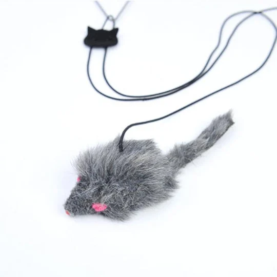 (🔥Last Day Promotion 49% OFF) Funny Pet Toy - Hanging Door Type Black Mouse (BUY 2 GET 1 FREE)-Festivesl