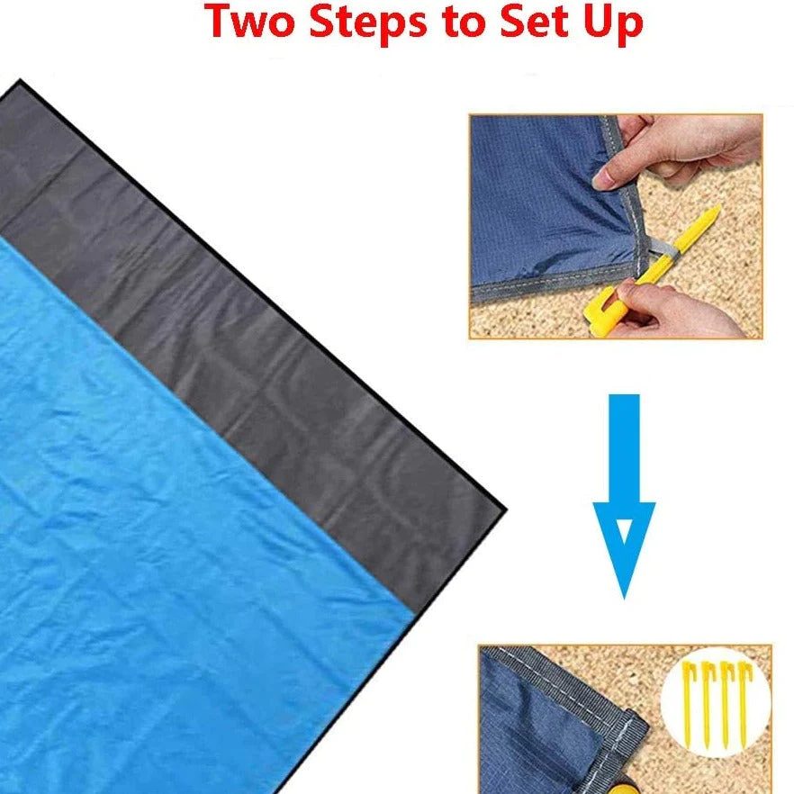 Lightweight Sand Free Beach Mat-Festivesl