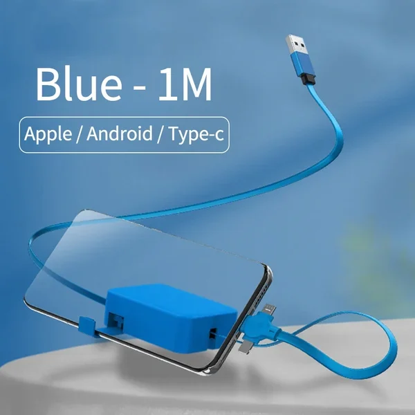 ⏰Christmas Pre Sale 49% Off🔥3 in 1 Rechargeable USB Fast Charging Cable & Mobile Stand-Festivesl