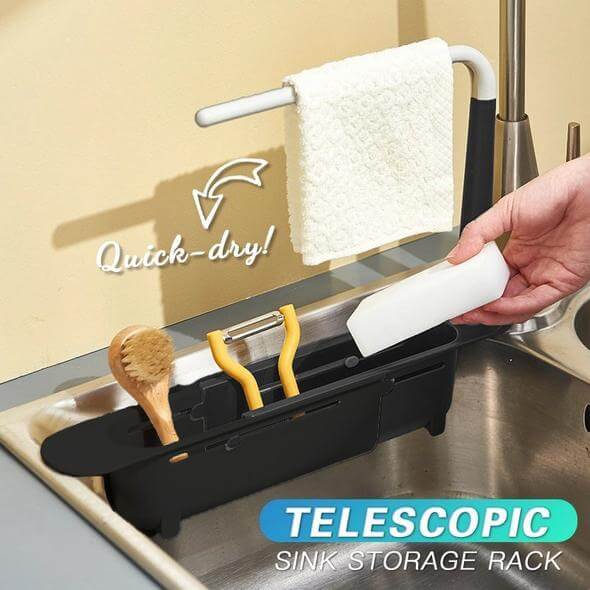 Hot Sale 🎁Updated Telescopic Sink Storage Rack-Festivesl