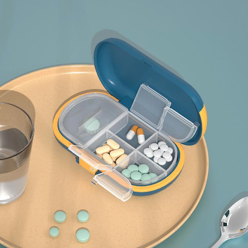 4 Compartments Portable Travel Pill Organizer-Festivesl