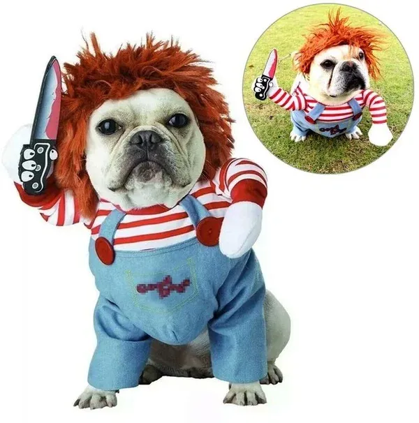 🎃(Summer Hot Sale-40% OFF) Pets Deadly Doll Costume-Festivesl