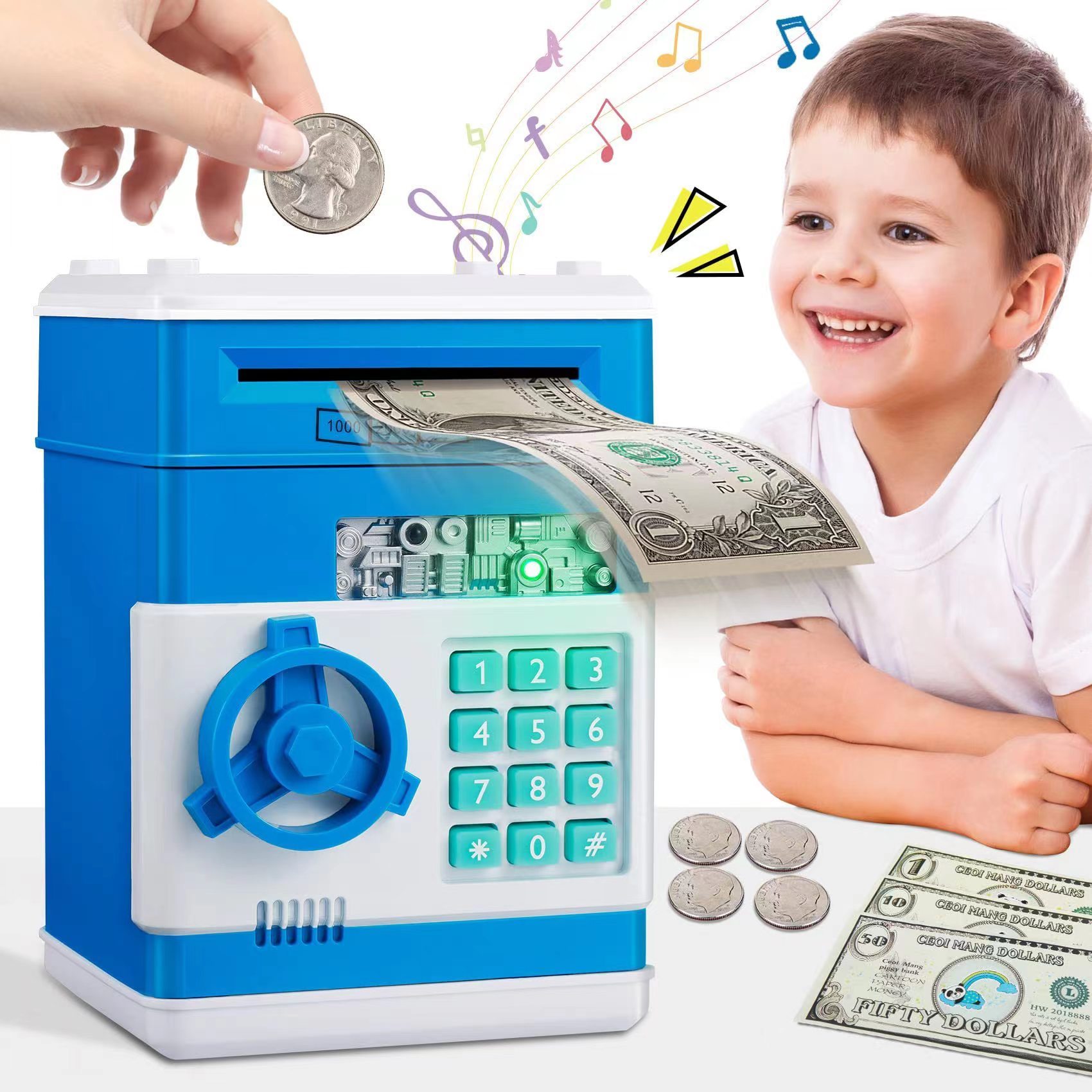 💵Electronic Password Piggy Bank - Mini ATM💵-👍Buy 2 Save 15%-Festivesl