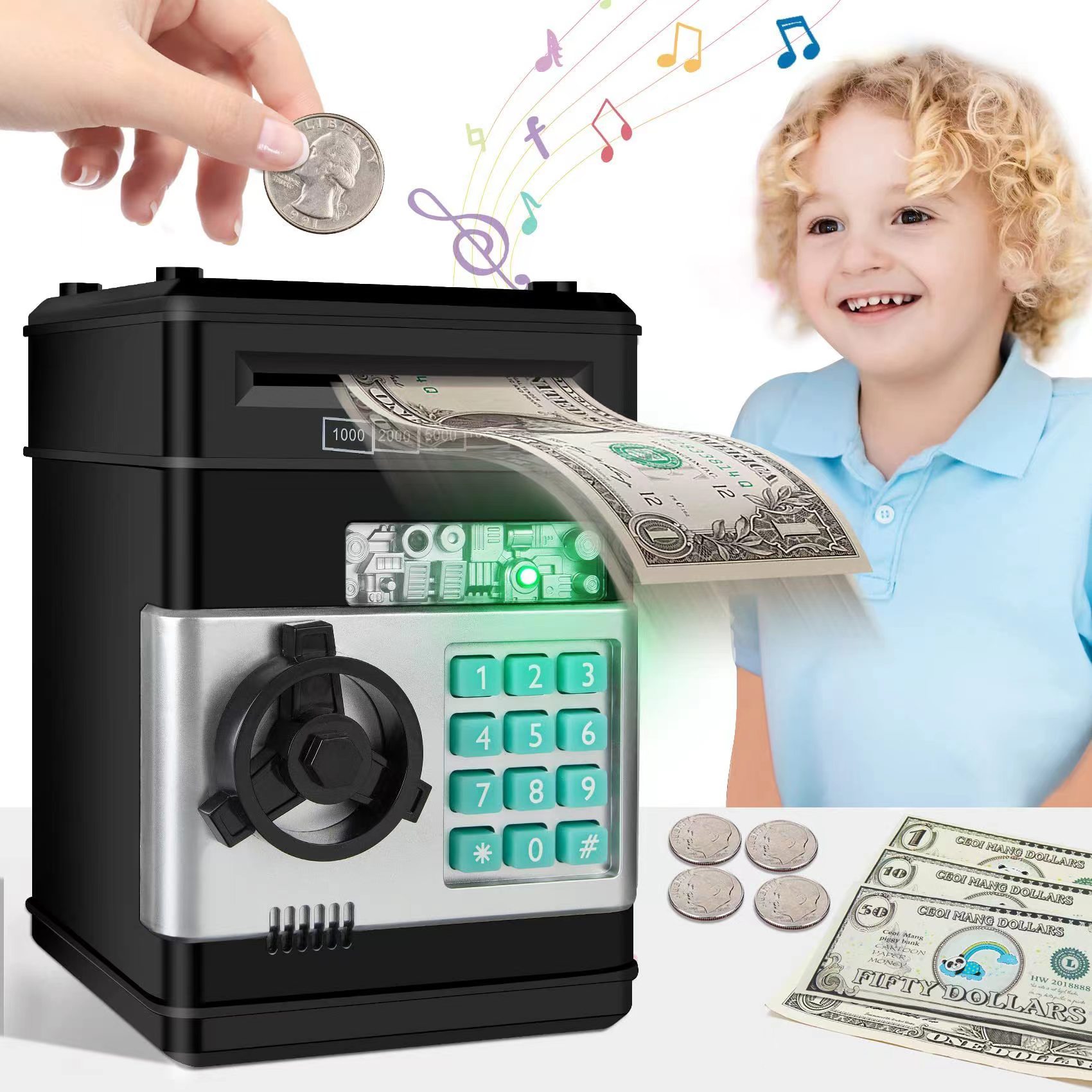 💵Electronic Password Piggy Bank - Mini ATM💵-👍Buy 2 Save 15%-Festivesl
