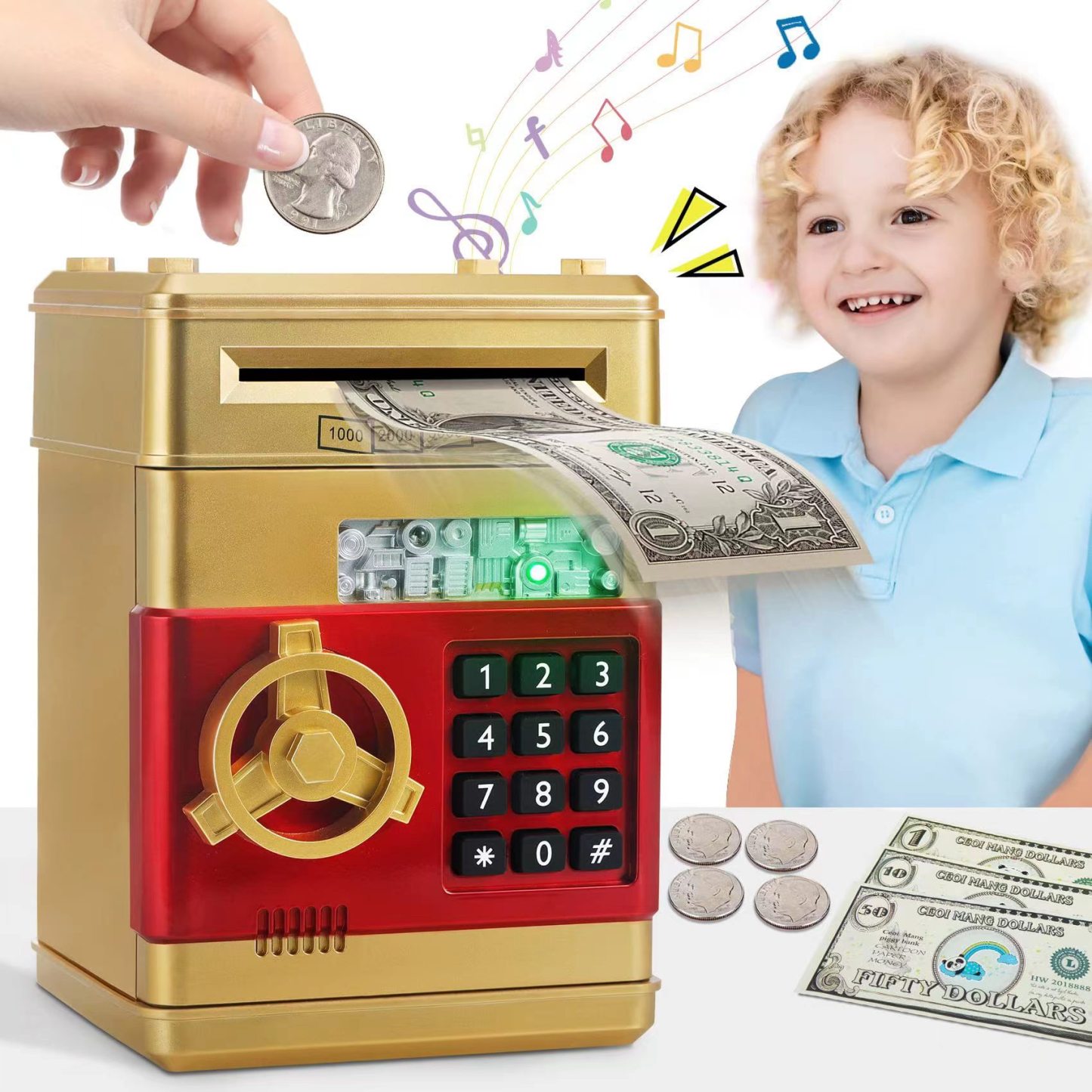 💵Electronic Password Piggy Bank - Mini ATM💵-👍Buy 2 Save 15%-Festivesl