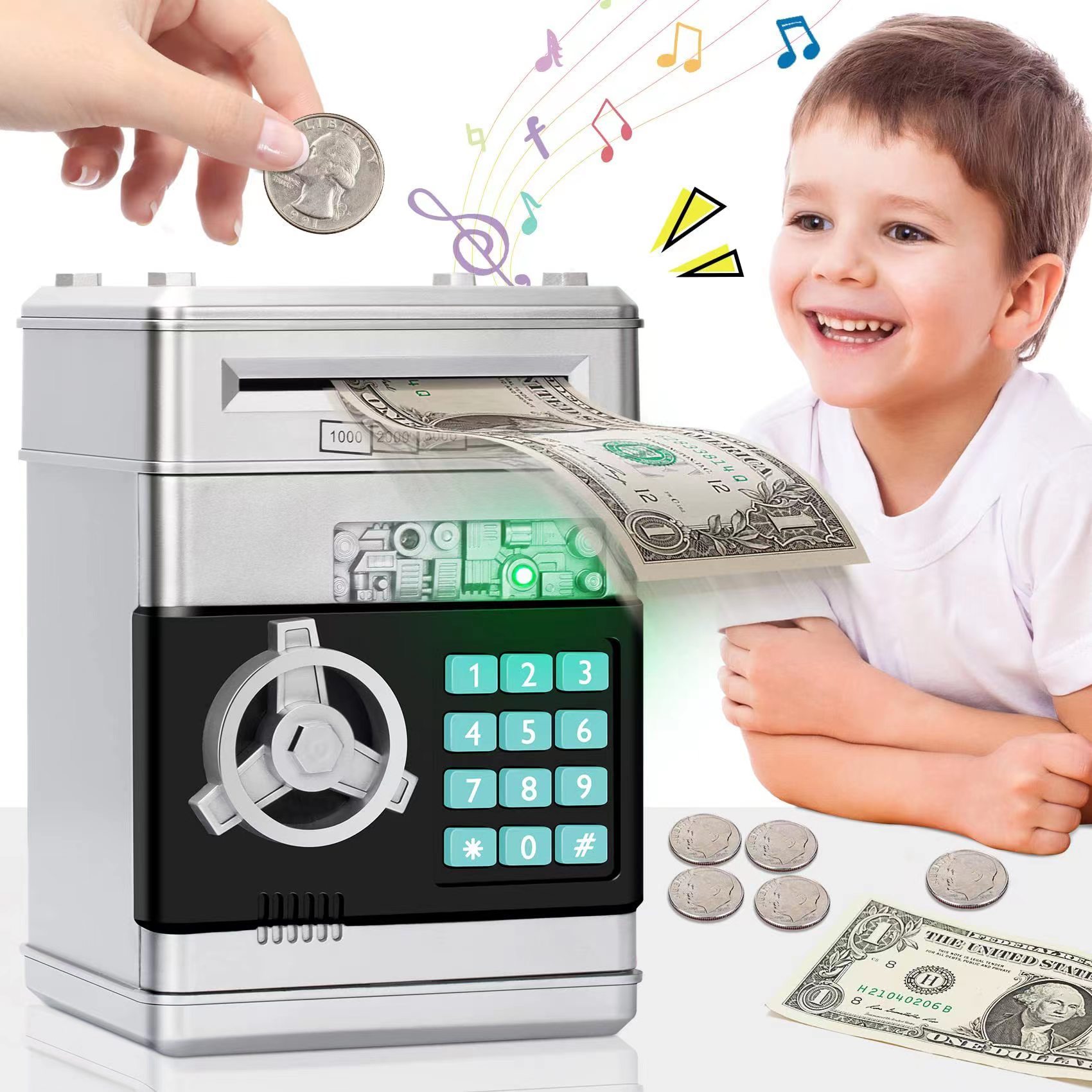 💵Electronic Password Piggy Bank - Mini ATM💵-👍Buy 2 Save 15%-Festivesl