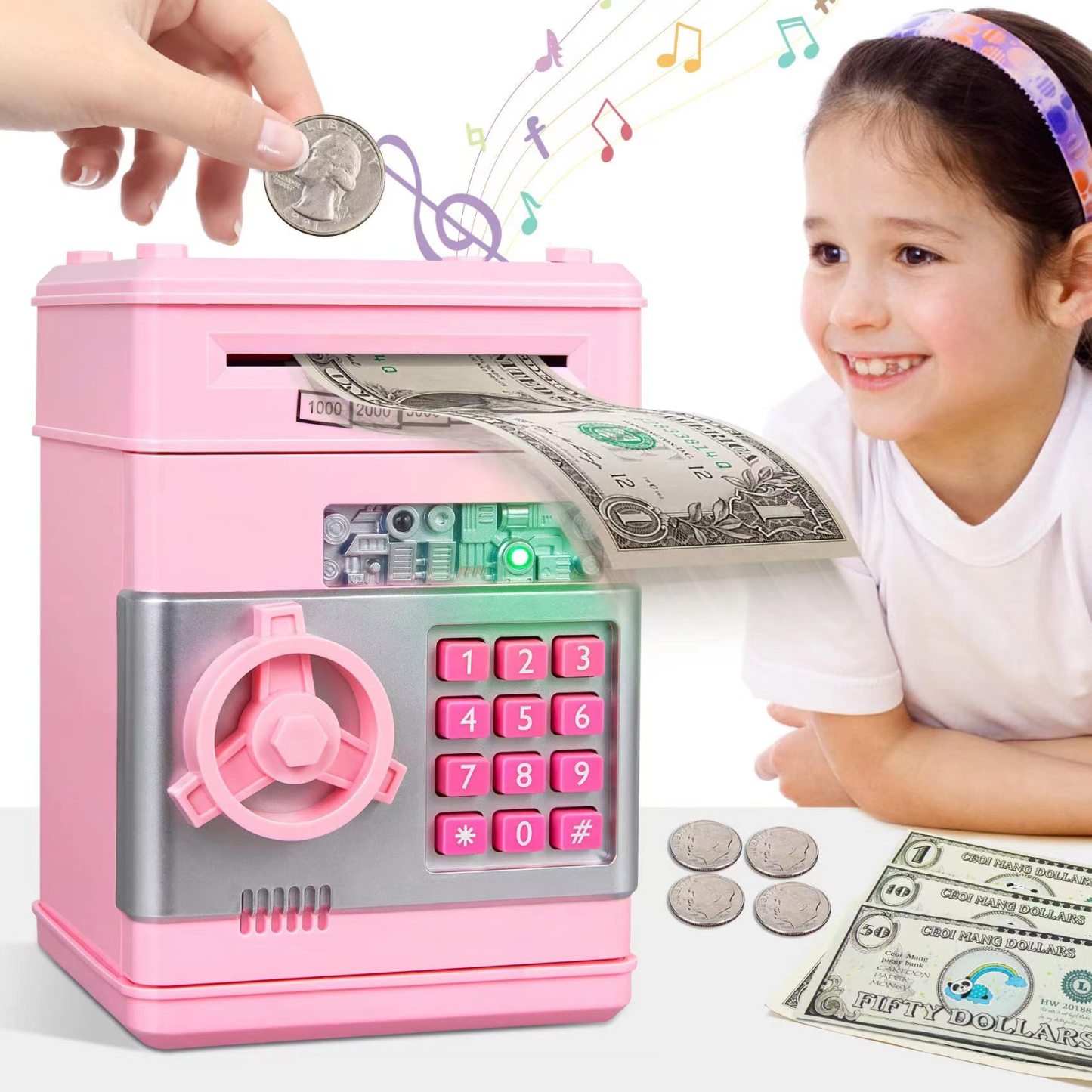 💵Electronic Password Piggy Bank - Mini ATM💵-👍Buy 2 Save 15%-Festivesl