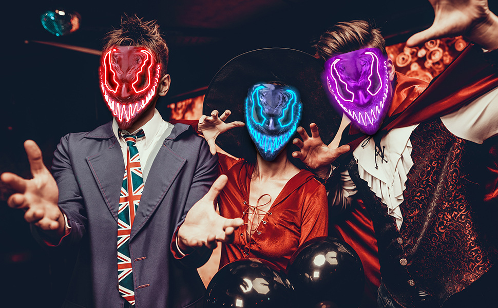 🔥HOT SALE - 49% OFF 🔥Halloween Venom LED Glowing Mask-Festivesl
