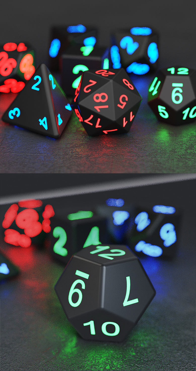 🔥HOT SALE - 50% OFF 🔥2022 New Party Fluorescent 7-Piece Dice-Festivesl