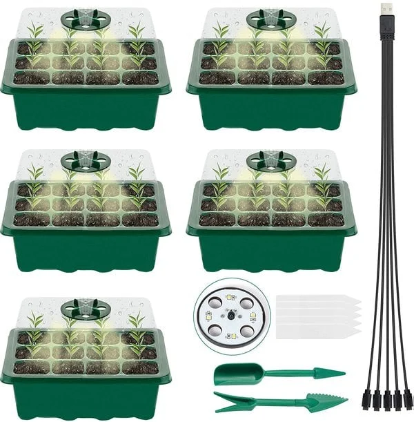 (🔥Spring Promotion 48% OFF) Seed Starter Trays with Grow Light-Festivesl