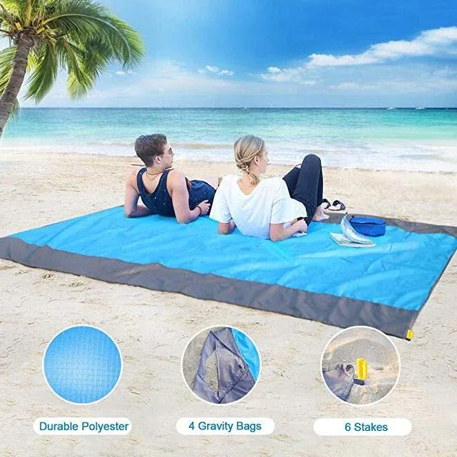 Lightweight Sand Free Beach Mat-Festivesl