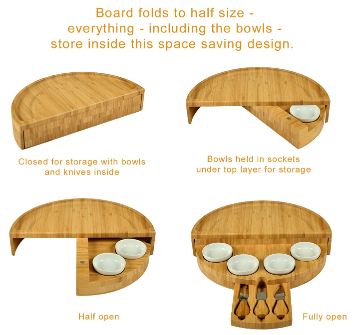 🎁Christmas Promotion🎁Swiveling Cheese Board（Two For One Offer）-Festivesl