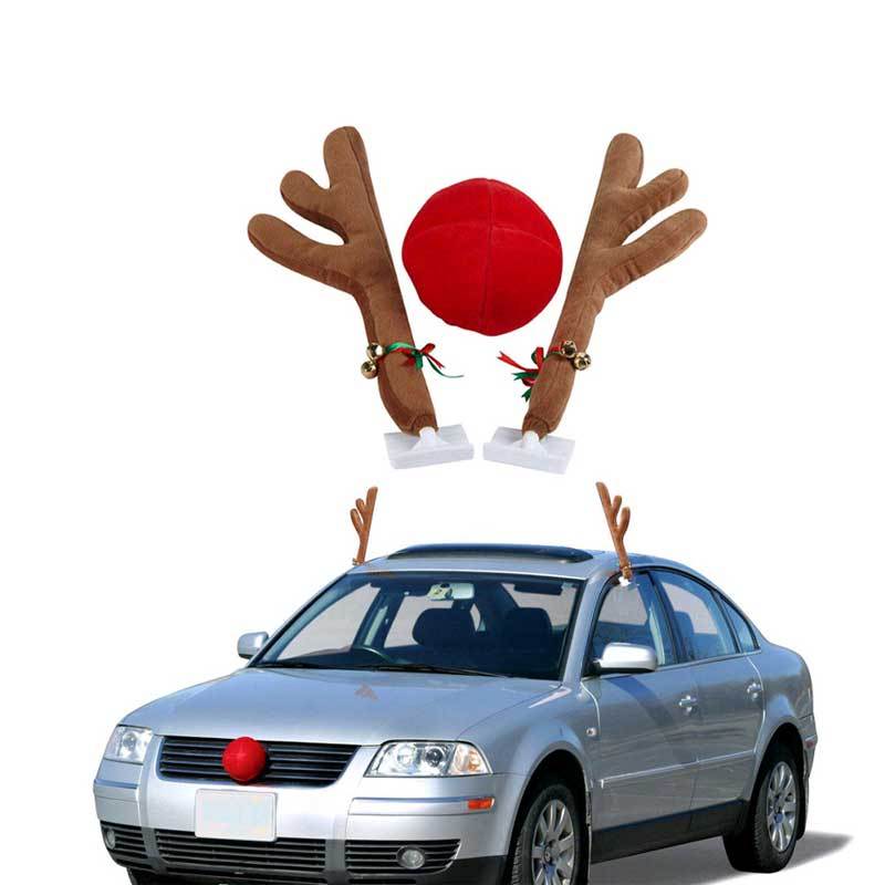 Christmas Car Decorations Reindeer Set-Festivesl