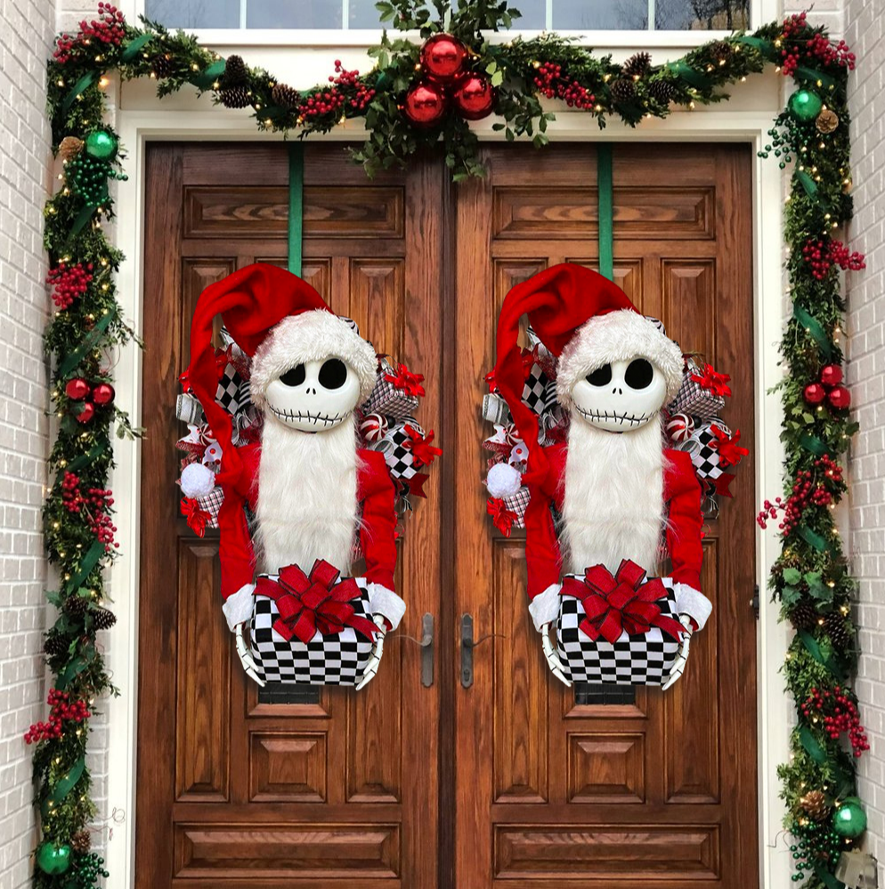 🔥Christmas Hot Sale🔥Jack Skellington, Nightmare Before Christmas, Christmas Wreath-Festivesl