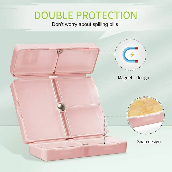 🔥Hot Sale -💊7 Compartments Portable Pill Case-Festivesl
