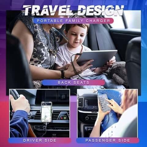 🔥Last Day Promotion 49% OFF - Four Ports Car Fast Charger (BUY 3 SAVE 15% & FREE SHIPPING)-Festivesl