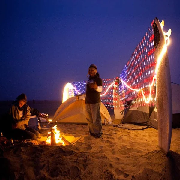 420 LED - Large Outdoor Flag Net Lights-Festivesl