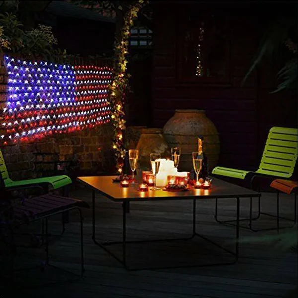 420 LED - Large Outdoor Flag Net Lights-Festivesl