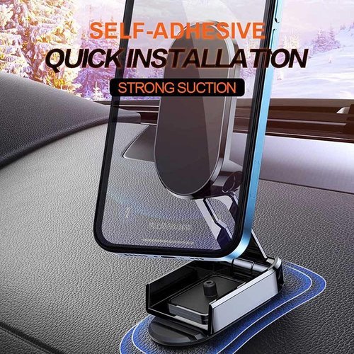 (🔥Summer Hot Sale - 48%) 360° Rotating Folding Magnetic Car Phone Holder - 👍Buy 2 Save $10-Festivesl
