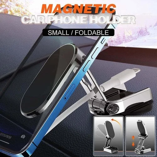 (🔥Summer Hot Sale - 48%) 360° Rotating Folding Magnetic Car Phone Holder - 👍Buy 2 Save $10-Festivesl