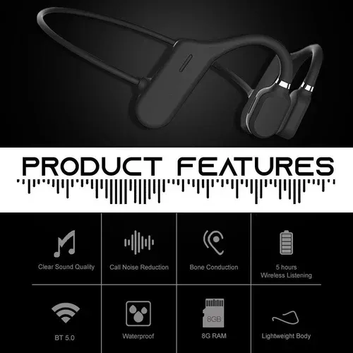 Bone Conduction Headphones - Bluetooth Wireless Headset🎧(BUY 2 FREE SHIPPING)-Festivesl