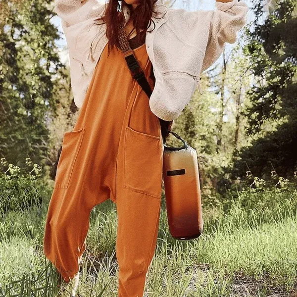 🔥Last Day Promotion -50% OFF🔥Wide Leg Jumpsuit with Pockets-Buy 2 Free Shipping-Festivesl