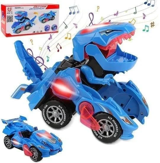 🎅Holiday Pre-Sale - 49% OFF🎁LED DINOSAUR TRANSFORMATION CAR TOY-Festivesl